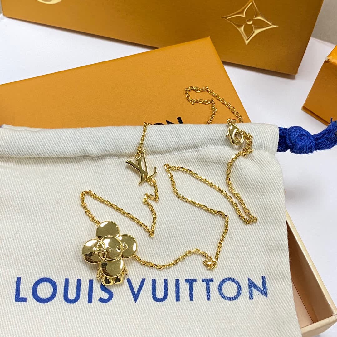 Louis Vuitton Gold Flower Necklace